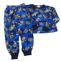 Modré plyšové pyžama s Paw Patrol Nickelodeon