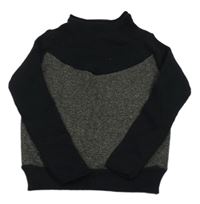 Čierno-sivý sveter