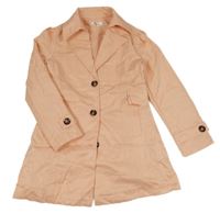 Svetloružový jarný kabát