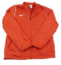 Červená šusťáková sportovní bunda s logem Nike