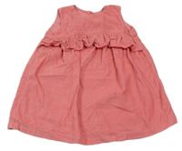 Ružové manšestové šaty M&S