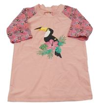 Ružové UV tričko s tukanom Pocopiano