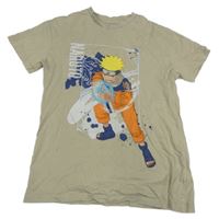 Béžové tričko Naruto 