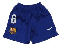 Modré sportovní fotbalové kraťasy FCB Nike