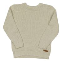 Béžový žebrový svetr H&M