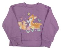 Fialová mikina so zvieratkami Primark