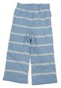 Modro-biele pruhované teplákové tepláky