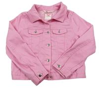 Ružová rifľová bunda H&M