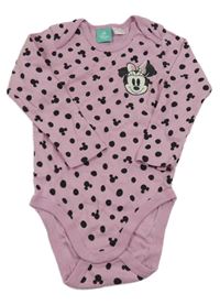 Růžové puntíkaté body s Minnie Disney