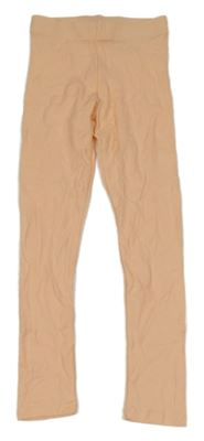 Lososové rebrované legíny H&M