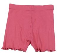 Ružové rebrované elastické kraťasy Primark