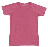 Ružové melírované športové tričko