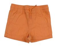 Oranžové plátenné kraťasy Primark