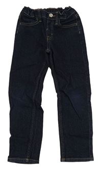 Tmavomodré slim fit rifle H&M
