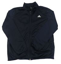 Tmavomodrá prepínaci športová mikina s logom Adidas