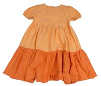 Oranžové plátěné šaty Matalan
