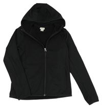 Čierna prepínaci športová mikina s kapucňou H&M