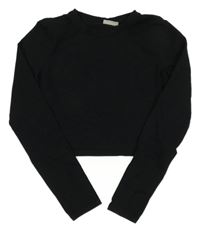 Černé crop triko Matalan