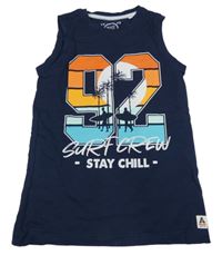 Tmavomodré tielko s číslom C&A