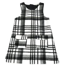 Čierno-biele kockované vlnené šaty Primark