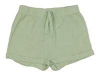Svetlozelené mušelínové kraťasy Ergee