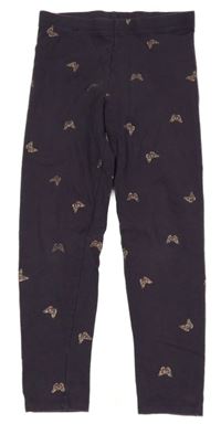 Lilkové legíny s motýly George