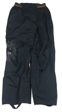 Tmavošedé šusťákové funkční kalhoty Quechua