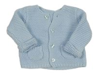 Světlemodrý propínací svetr miniclub