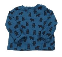 Petrolejové triko s medvídky F&F