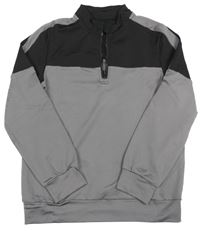 Šedo-černá sportovní mikina SHEIN 