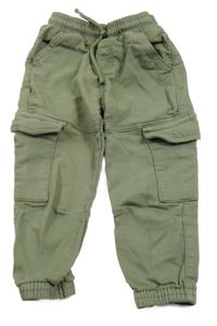 Khaki cargo cuff teplákové rifle F&F