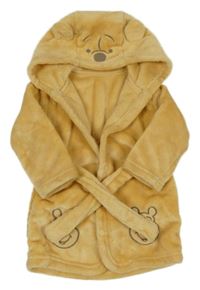 Karamelový plyšový župan s Pú a kapucí Disney