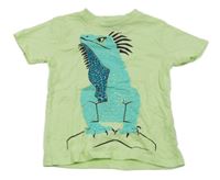 Světlezelené tričko s ještěrkou PEBBLESTONE