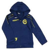 Tmavomodrá thermo propínací mikina se znakem a kapucí JAKO