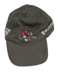 Tmavošedá plátěná kšiltovka s upírem a netopýry NILTON'S