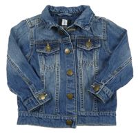 Modrá riflová bunda s límečkem Next