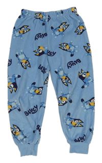 Modré plyšové pyžamové kalhoty s Bluey PRIMARK