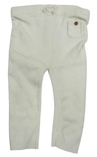 Smotanové pletené tepláky s vreckom M&S