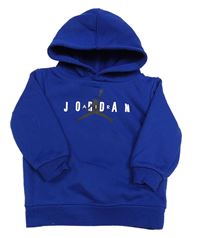Zafírová mikina s logom a kapucňou Air Jordan