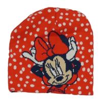 Červená puntíkatá čepice s Minnie