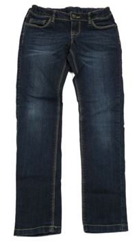 Tmavomodré skinny rifle C&A