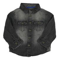 Tmavošedá košile riflového vzhledu Rebel