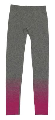 Šedo-fuchsiové spodní funkční legíny Crivit