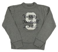 Sivý sveter s číslom H&M