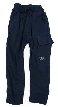 Tmavomodré tepláky s kapsou Next