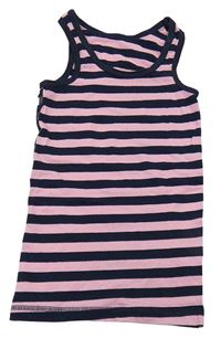 Tmavomodro-ružový pruhovaný top Kiki&Koko