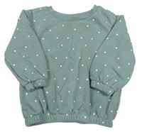 Zelenošedá bodkovaná á mikina Primark