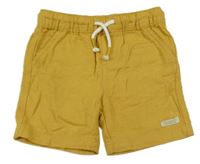 Okrové teplákové chino kraťasy Matalan