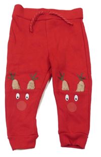 Červené tepláky so sobmi Primark
