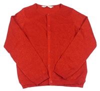 Červený trblietavý prepínaci ľahký sveter H&M